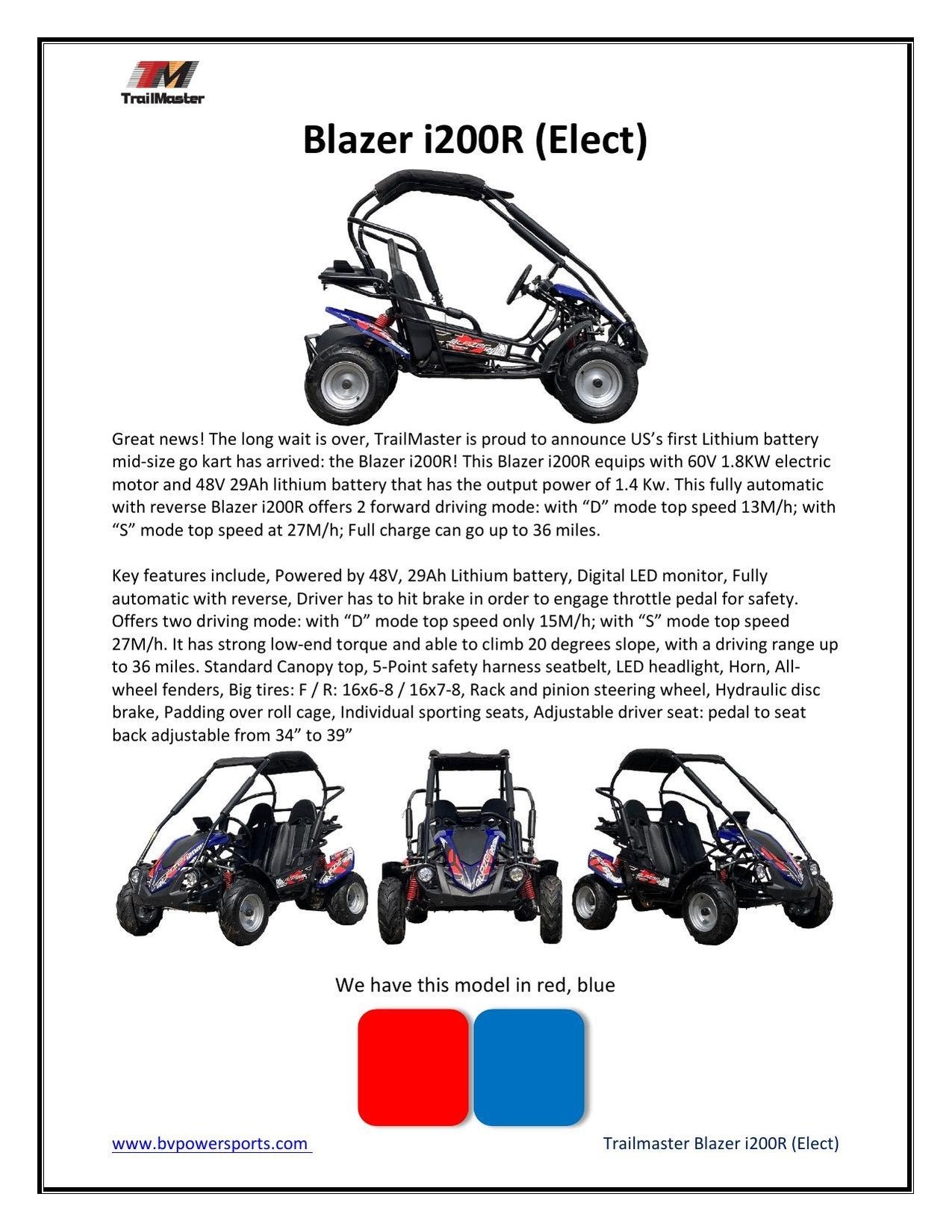 Trailmaster Blazer i200R - Image 4