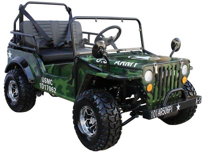 Deluxe Upgraded Mini-Jeep GO KART- Series 2 Dual Roll Bars