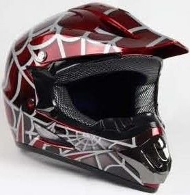 YOUTH OFF-ROAD HELMET W121-SPIDER/RED